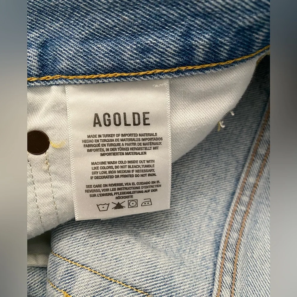 COPY - AGOLDE Parker Long Denim Shorts Size 28 - Picture 7 of 16